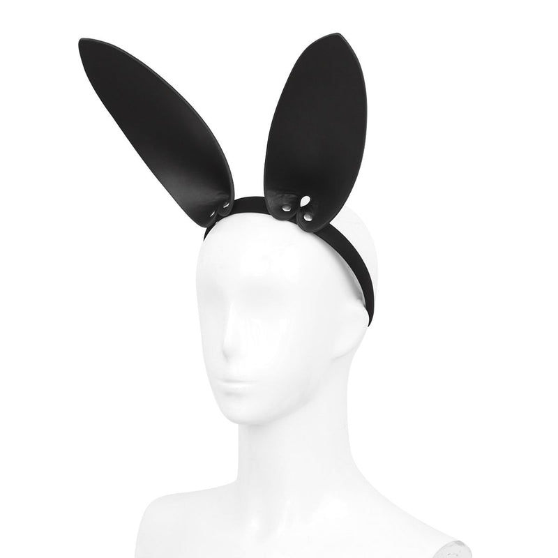 Faux leather bunny ears