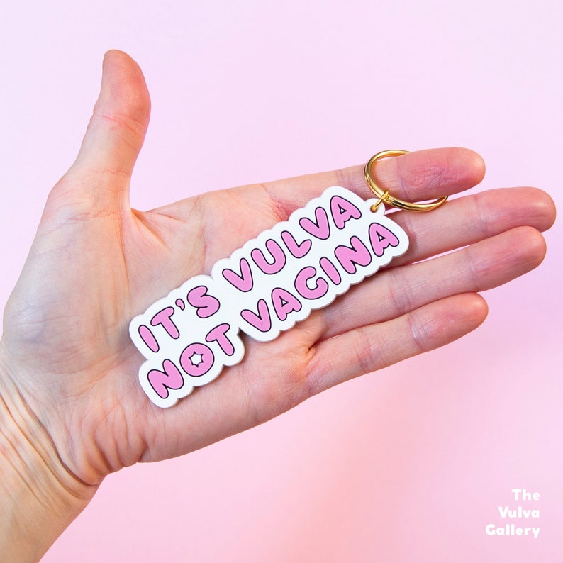 The Vulva Gallery | keychain | vulva not vagina