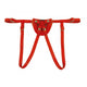 PM Body Leather | Leather dildo belt Padded Red